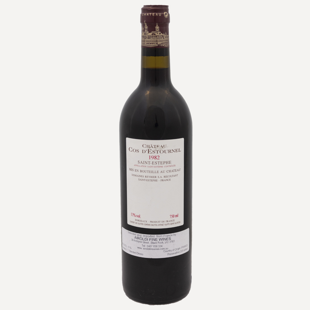 1982 Chateau Cos d'Estournel Wine Bottle