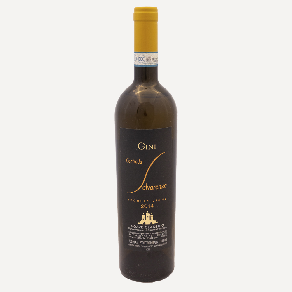 Gini Contrada Salvarenza Soave Classico Garganega Wine Bottle