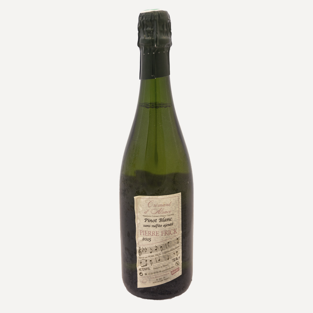 Pierre Frick Cremant Pinot Blanc Wine Bottle