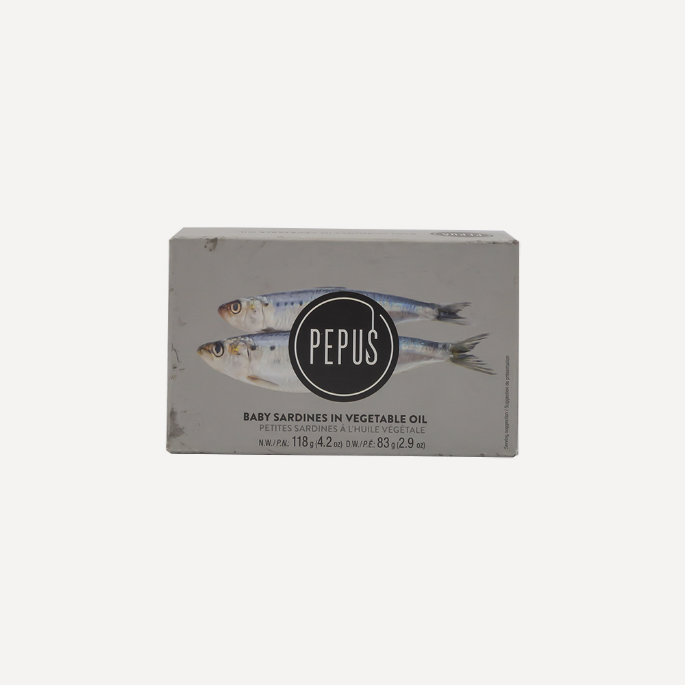 Pepus Baby Sardines In Vegetable Oil