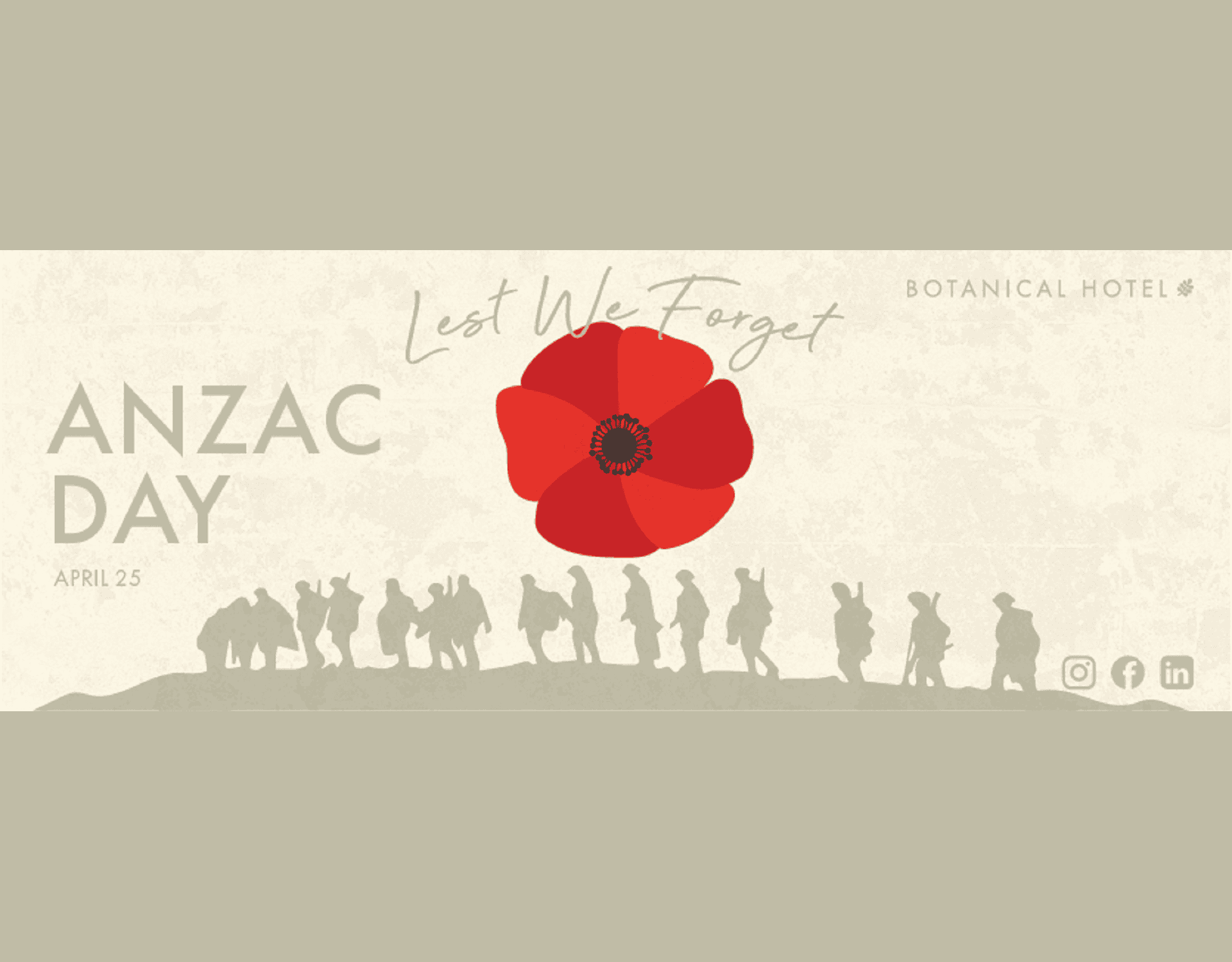 ANZAC Day — Botanical Hotel South Yarra
