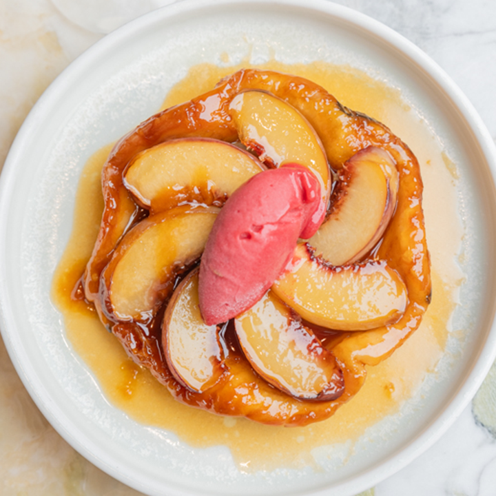 Peach Tarte Tatin